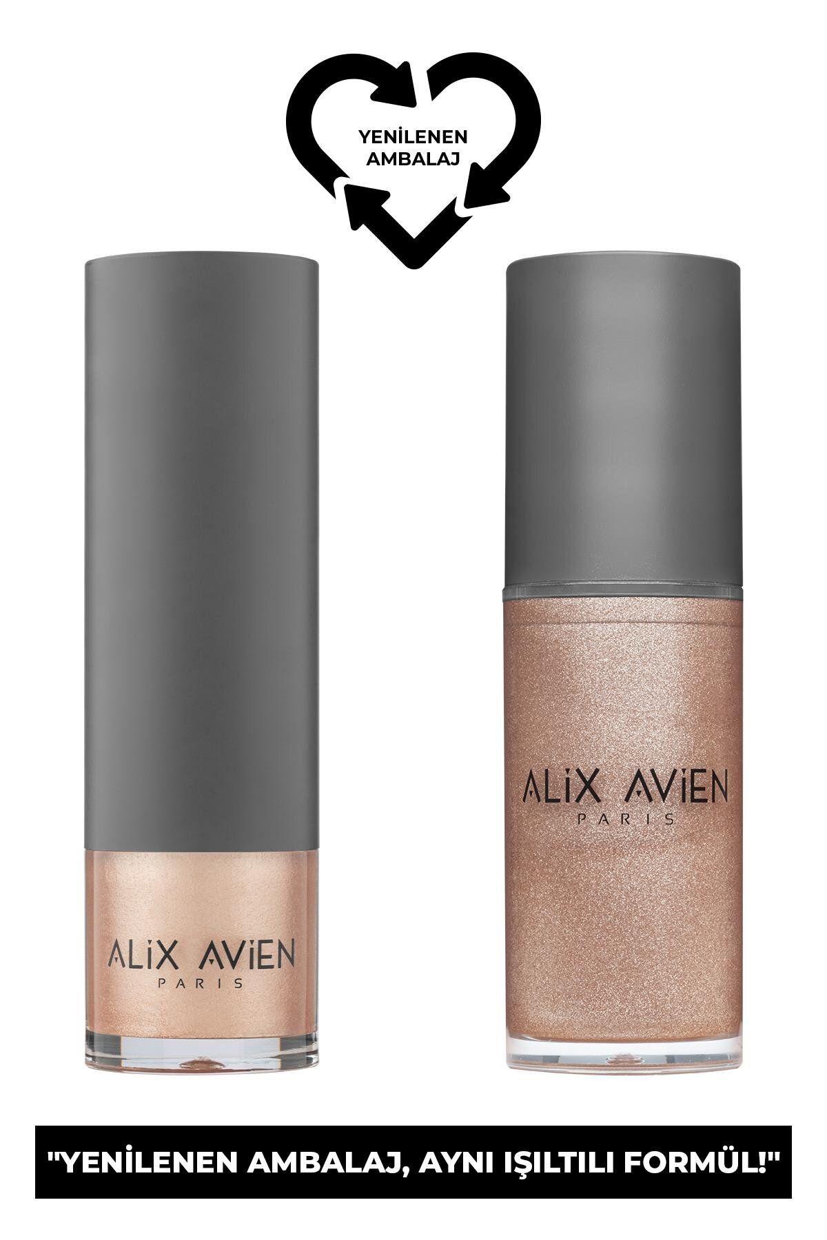 Alix Avien Pembe Işıltılı Likit Aydınlatıcı - Liquid Highlighter 101 Yüz & Vücut İçin - 30 ml - Görsel 2