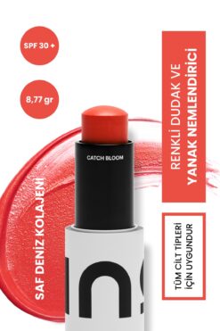 INO Cosmetic Catch Bloom Spf 30 Dudak Ve Yanak Nemlendiricisi - Daylily - Saf Kolajen - 8,77gr