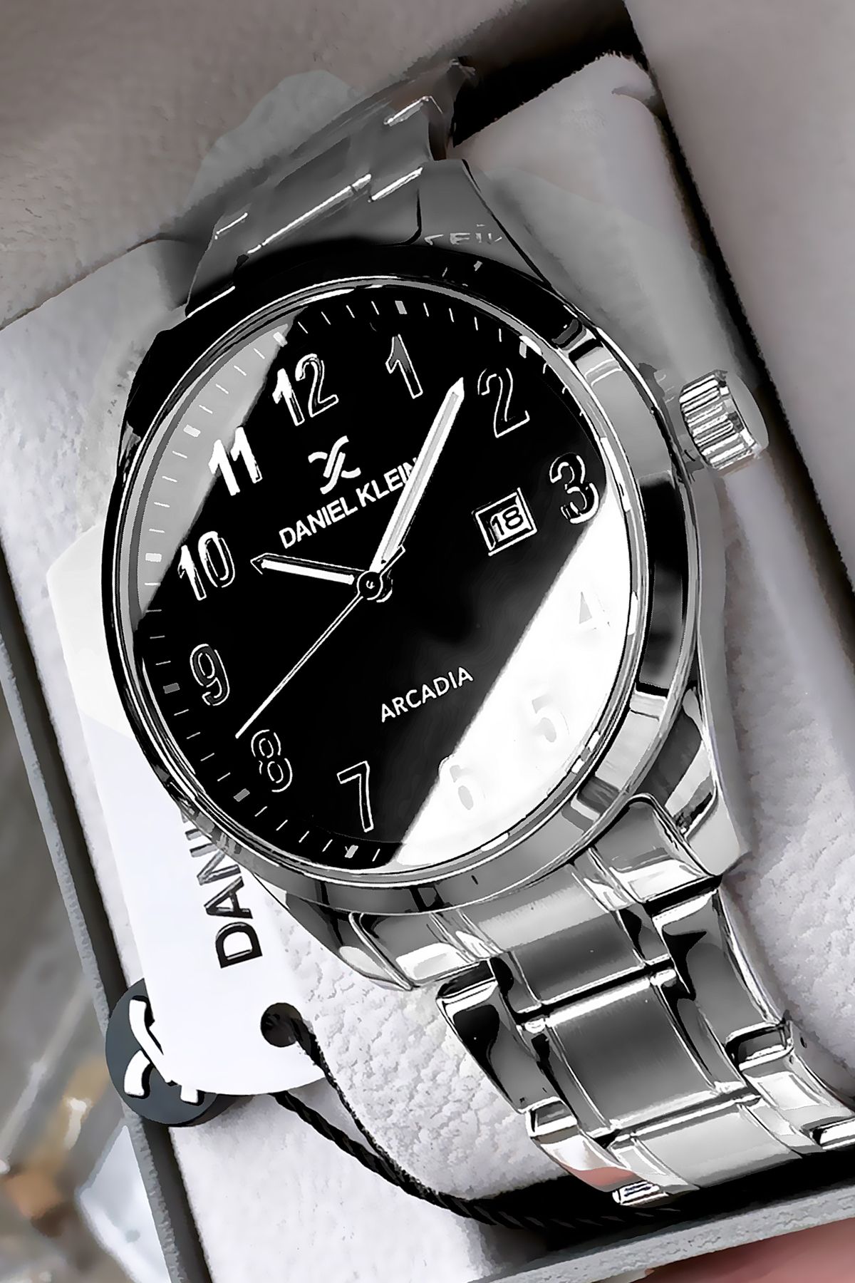 Daniel Klein Erkek Kol Saati 3 Atm Su Geçirmez Gümüş Renk Çelik Kordon Bileklik Dke2063c3 - Görsel 5