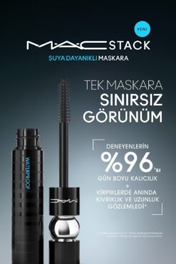 M.A.C M·a·cstack Waterproof Suya Dayanıklı Maskara - Black Stack - 12ml
