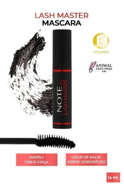 NOTE Lash Master Uzunluk Ve Dolgunluk Etkili Maskara - Siyah