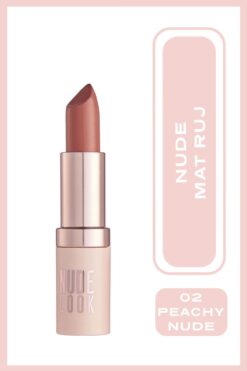 Golden Rose Nude Look Perfect Matte Lipstick No: 02 Peachy Nude - Mat Ruj