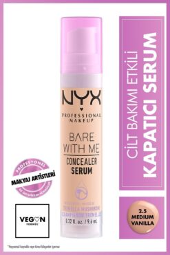 NYX Professional Makeup Bare With Me Kapatıcı Serum 2.5 Medium Vanilla Concealer
