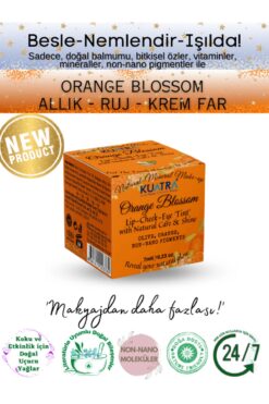 KUATRA Orange Blossom Lip-Cheek-Eye ‘Tint’ Doğal İçerikli Allık, Ruj, Göz Farı (Makyaj ve Cilt Bakımı)