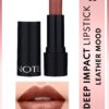 NOTE Deep Impact Lipstick Kremsi Dokulu Yarı Parlak Ruj 05 Leather Mood - Kahverengi