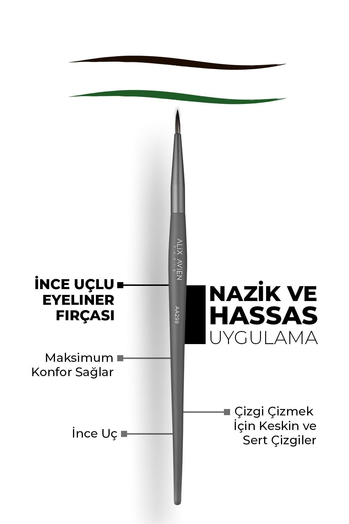 Alix Avien İnce Uçlu Eyeliner Fırçası - Eyeliner Brush Aa299