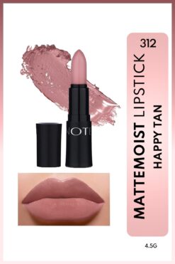 NOTE Mattemoist Lipstick Mat Bitişli Ruj 312 Happy Tan - Nude