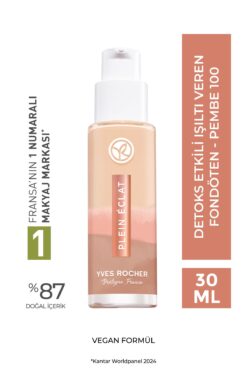 Yves Rocher Detoks Etkili Işıltı Veren Fondöten- Pembe 100- 30 Ml-61871
