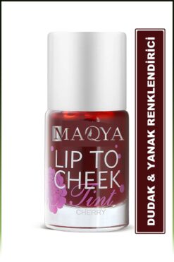 MAQYA Cosmetics Lip To Cheek Tint & Dudak Ve Yanak Renklendirici Cherry