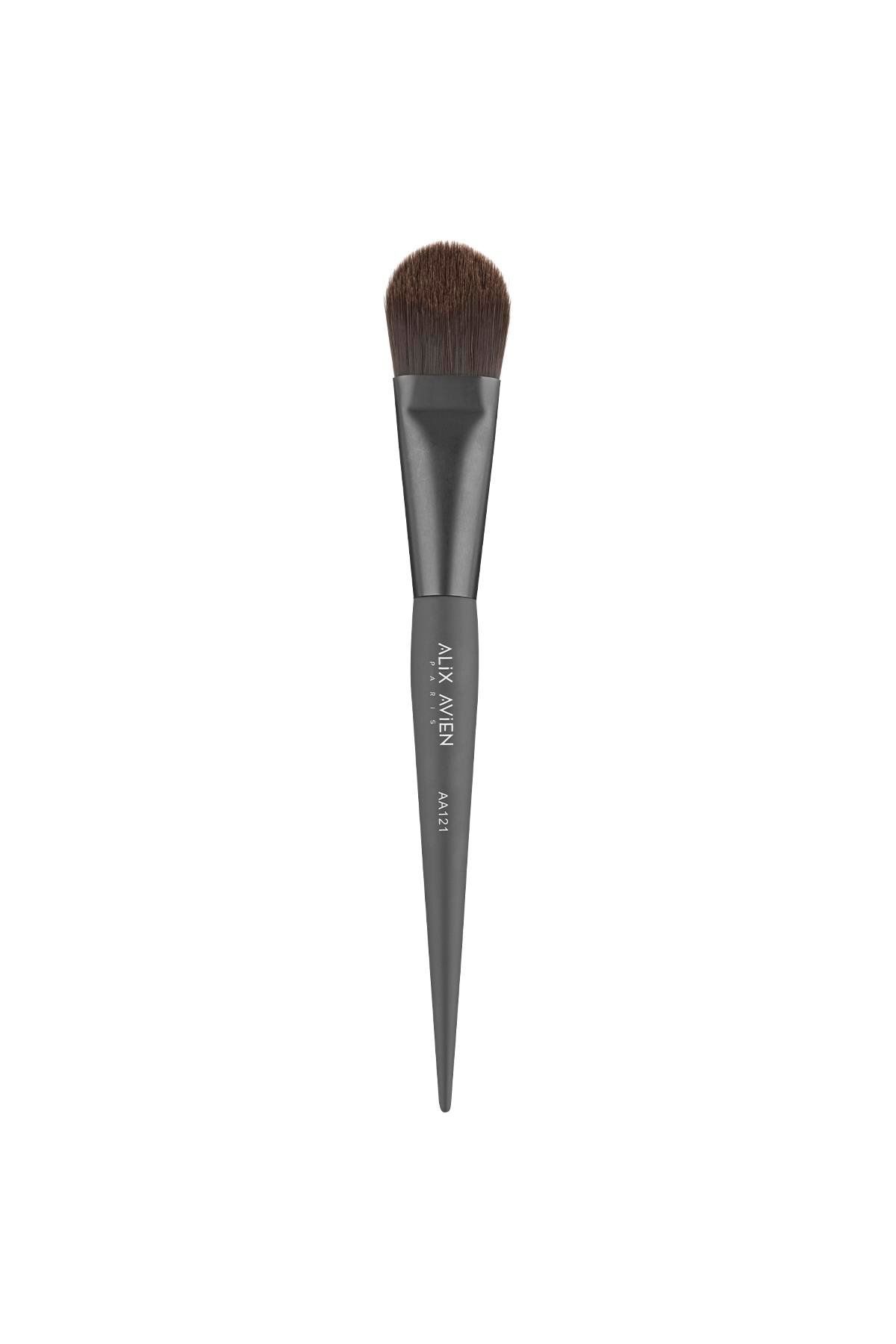 Alix Avien Kavisli Düz Fondöten Fırçası - Flat Foundation Brush - Görsel 2