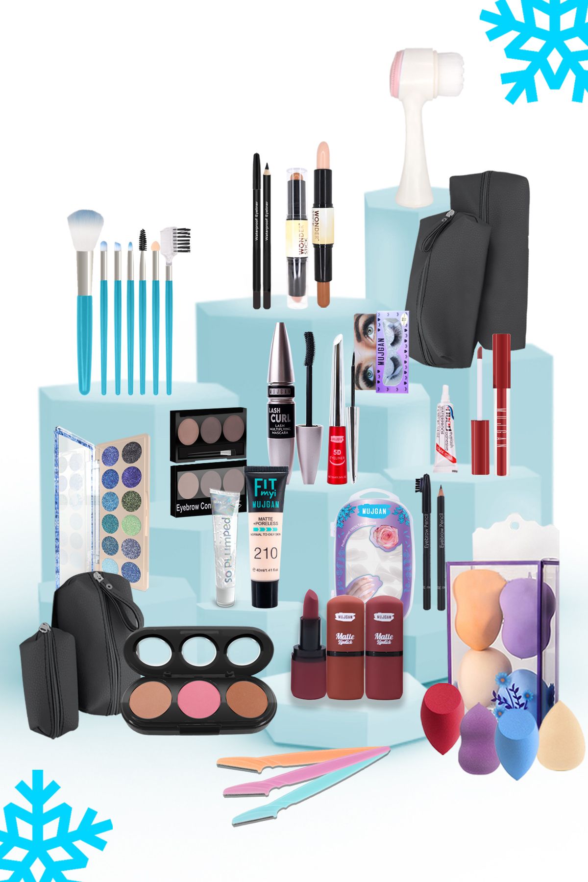 MUJGAN Kış Makyaj Seti 40 Parça Esmer Ten
