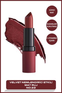 Golden Rose Velvet Matte Lipstick No: 22 Mid Brown - Mat Ruj