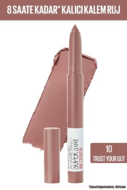 Maybelline New York Kalem Ruj - Sw Superstay Ink Crayon 10 Trust Your Gut Dm