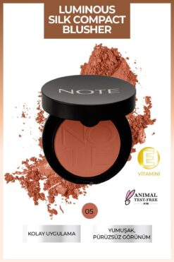 NOTE Luminous Silk Compact Blusher Toz Allık - 05 Desert Rose