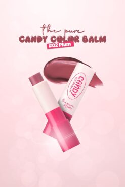 Missha Dudakları Nemlendiren Parlak Bitişli Renkli Dudak Balmı A'pıeu The Pure Candy Color Balm No.02 Plum