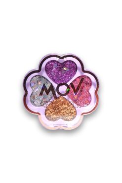 MOV Glitter Yonca Far Paleti | Yüksek Pigmentli Işıltılı Makyaj