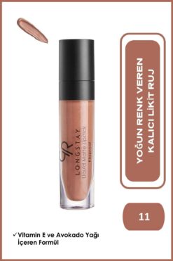 Golden Rose Longstay Liquid Matte Lipstick No: 11 Warm Beige - Likit Mat Ruj