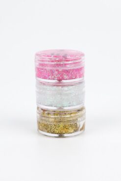 Le Mabelle Altın Pembe Beyaz Glitter Simli Kız Çocuk Jel Far