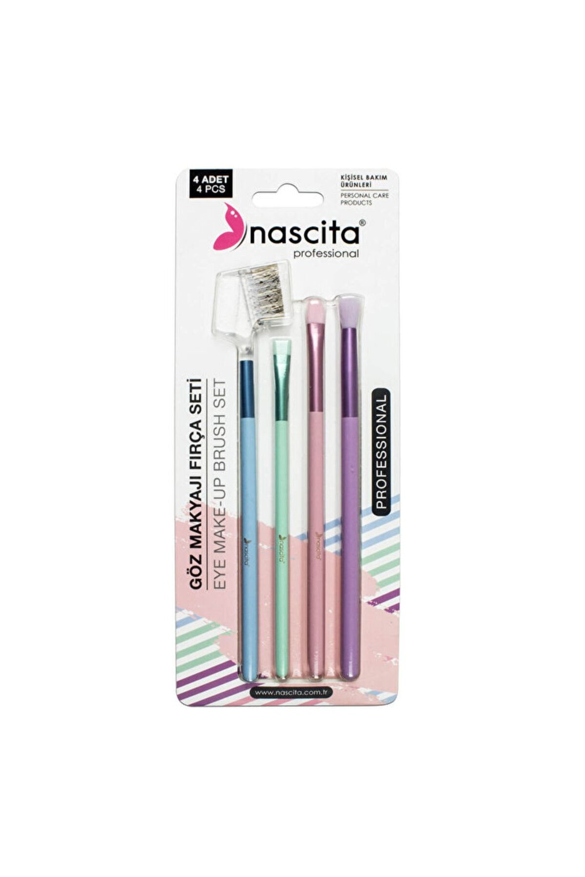 nascita Pratik 4'lü Göz Makyajı Fırça Seti - 73 - 1 Adet