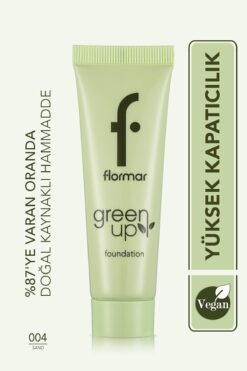 Flormar Yarı Mat Bitişli Su Bazlı Vegan Fondöten (soğuk Alt Ton) - Green Up Foundation - 004 - 4251903322232
