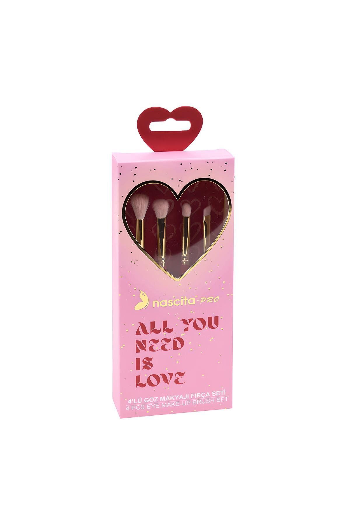 nascita Love Serisi 4'lü Göz Makyajı Fırça Seti - 114
