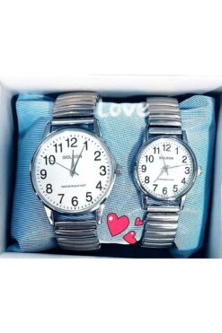 GOLDON YAYLI KORDON VİNTAGE ÇİFT SAATİ