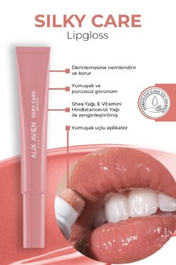 Alix Avien Dolgun Gürünüm Ve Nemlendirici Etkili Dudak Parlatıcısı - Silky Care Lipgloss 303 Salmon Pink