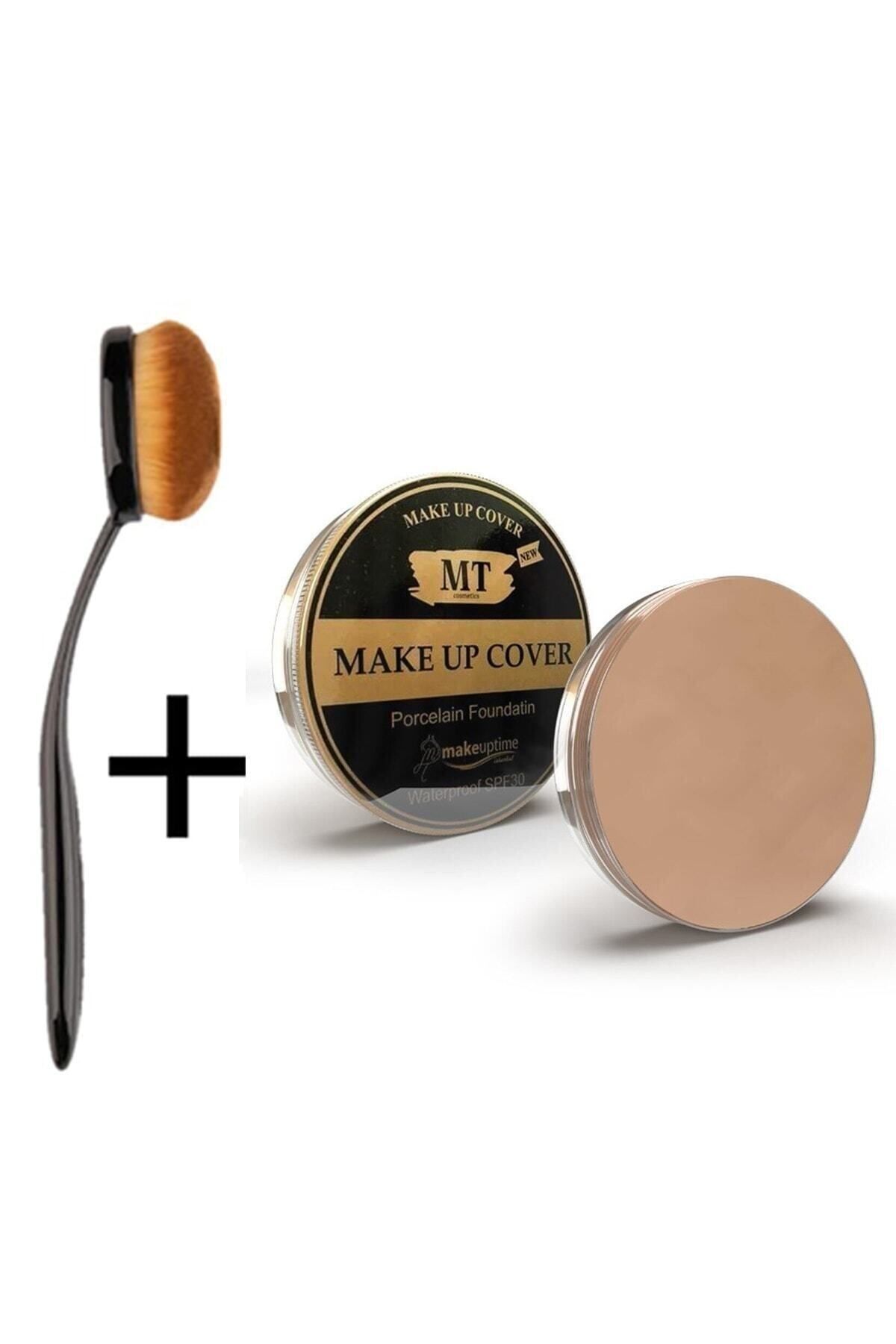 Makeuptime Cover Fondöten Kapatıcı Pata Krem 212 + Kaşık Fırça Bronz Ton