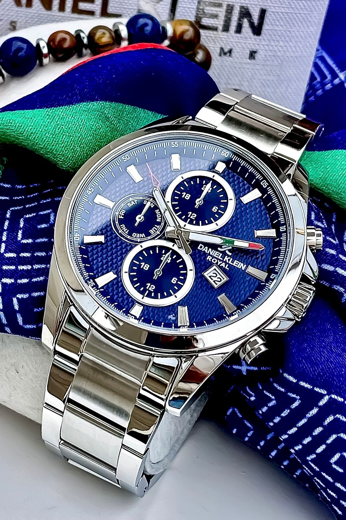 Daniel Klein Orijinal Su Geçirmez Erkek Çelik Kol Saati Bileklik - Görsel 3