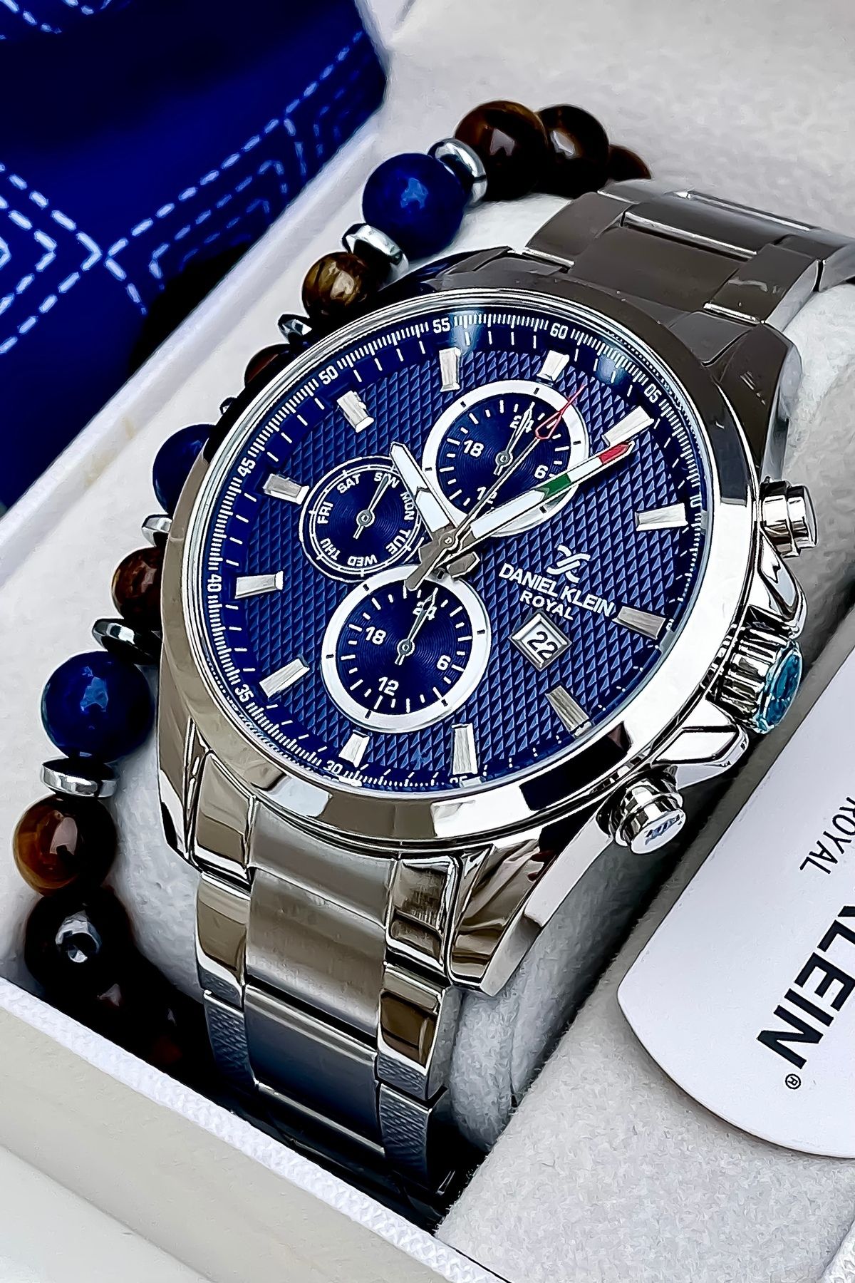 Daniel Klein Orijinal Su Geçirmez Erkek Çelik Kol Saati Bileklik - Görsel 4