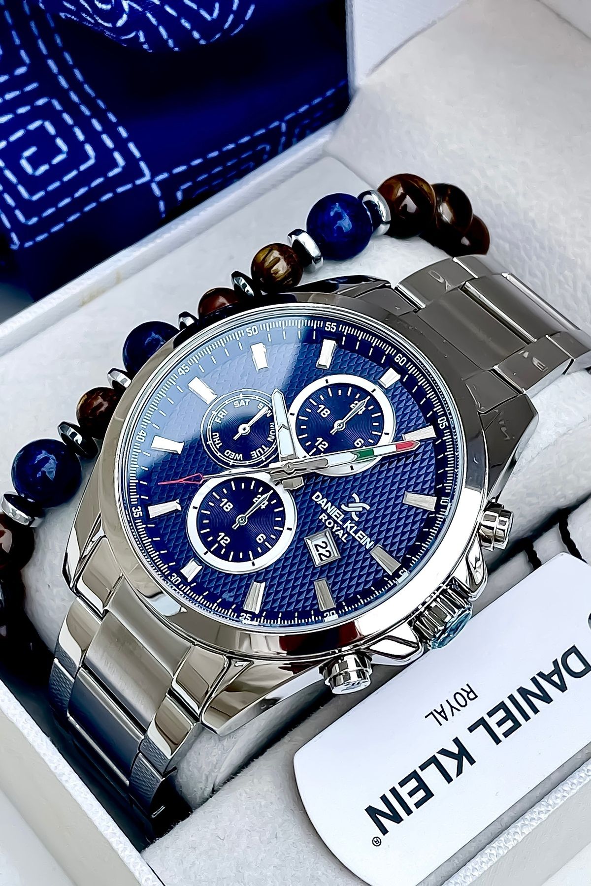 Daniel Klein Orijinal Su Geçirmez Erkek Çelik Kol Saati Bileklik - Görsel 5