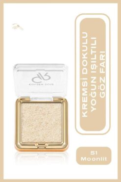 Golden Rose Sparkle Glow Eyeshadow No:51 Moonlit - Işıltılı Göz Farı