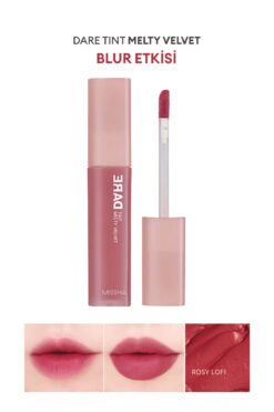 Missha Uzun Süre Kalıcı, Bulaşma Yapmayan, Kadifemsi Bitiş Sunan Tint Dare Tint Melty Velvet (Rosy Lofi)