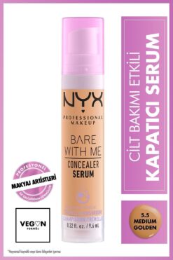 NYX Professional Makeup Bare With Me Kapatıcı Serum 5.5 Medium Golden