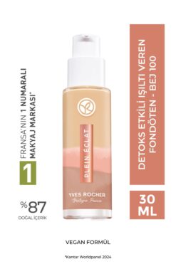 Yves Rocher Detoks Etkili Işıltı Veren Fondöten- Bej 100- 30 Ml-63390