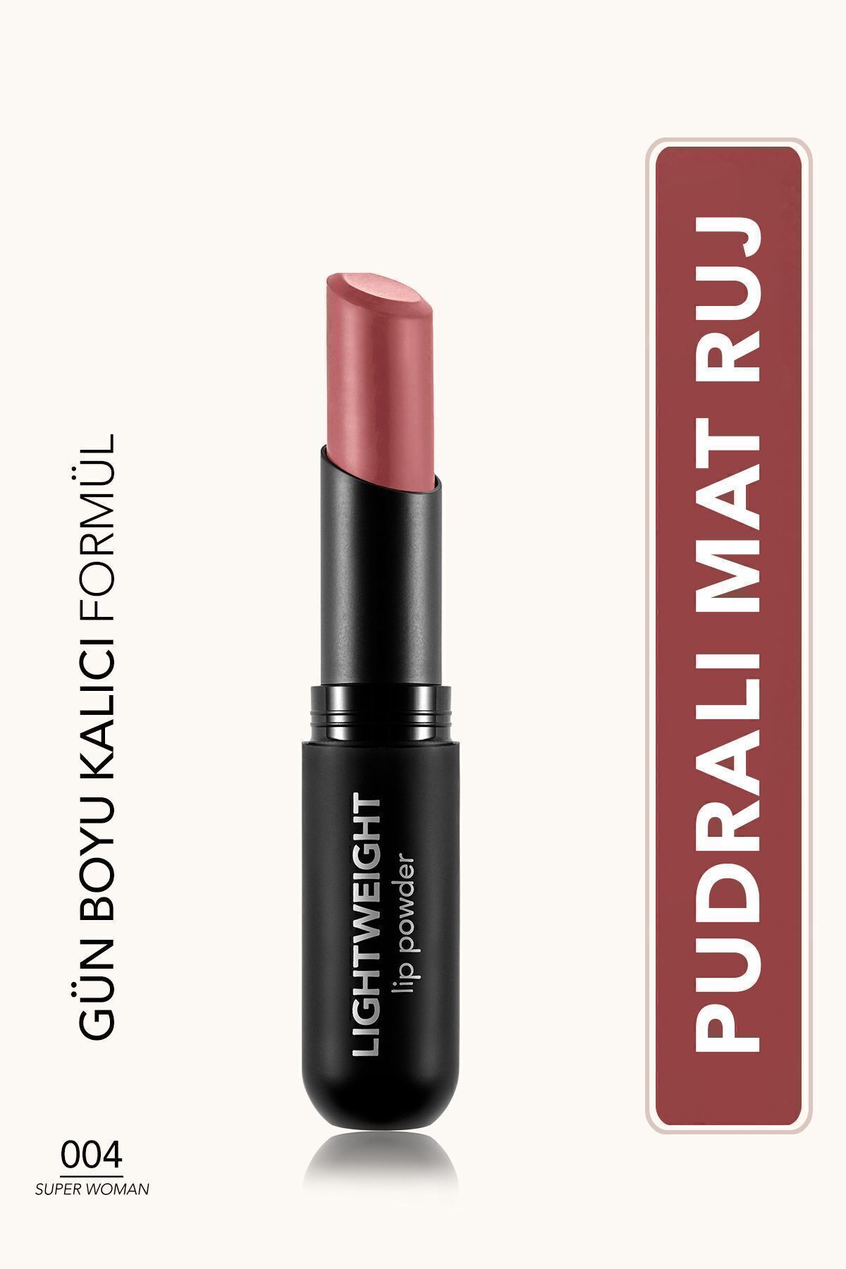 Flormar Lightweight Lip Powder Yüksek Pigmentli & Mat Bitişli Ultra Hafif Ruj - 004