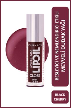 Golden Rose Sweet Kiss Rosehip, Murumuru ve Jojoba Yağı İçeren Meyveli Dudak Parlatıcı Yağ- No: 08