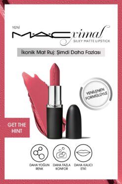 M.A.C M·a·cxımal Silky Matte Lipstick Nemlendirme Etkili Yoğun Renk Sağlayan Ruj - Get The Hint?