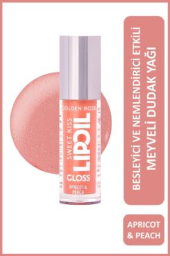 Golden Rose Sweet Kiss Rosehip, Murumuru ve Jojoba Yağı İçeren Meyveli Dudak Parlatıcı Yağ- No: 02