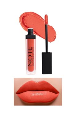 NOTE Mattemoist Lipgloss Yarı Mat Saten Bitişli Likit Ruj 405 First Kiss - Nar Çiçeği