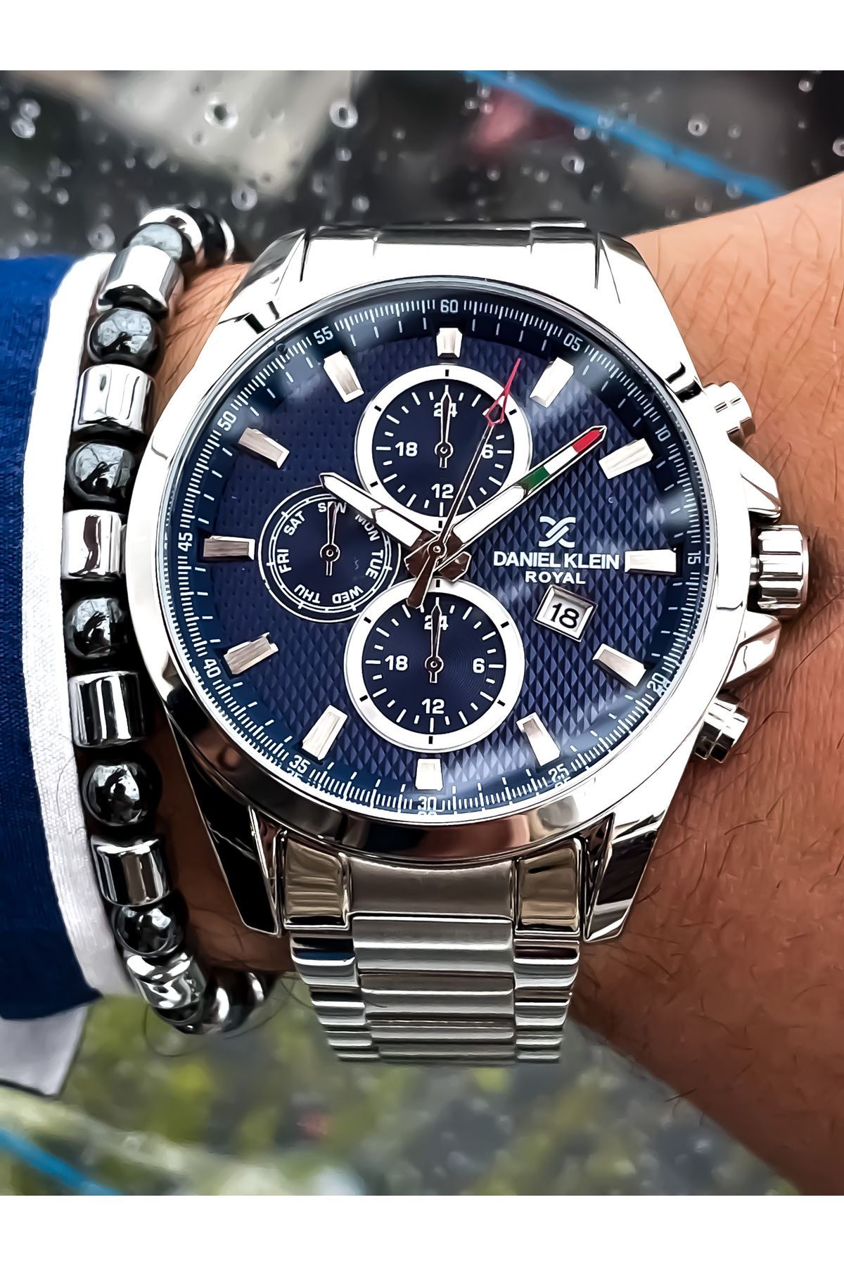 Daniel Klein Yeni Sezon Gümüş Renk Çelik Erkek Kol Saati 3atm Su Geçirmez Bileklik Hediyeli Babalar Günü Hediyesi - Görsel 2