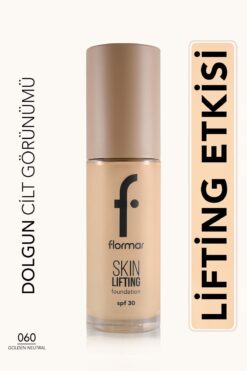 Flormar Spf30 Sıkılaştırıcı Fondöten (SICAK ALT TON) - Skin Lifting Fdt. - 060 Golden Neutral-8682536059633