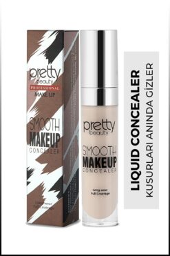 Pretty Beauty Likit Fırçalı Göz Altı Kapatıcısı Concealer Açık No:1