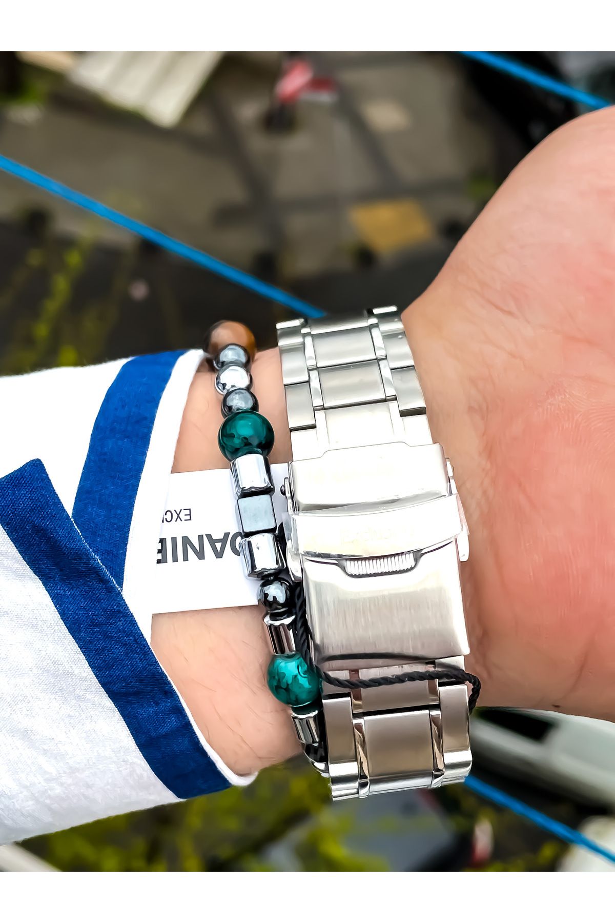 Daniel Klein Yeni Sezon Gümüş Renk Çelik Erkek Kol Saati 3atm Su Geçirmez Bileklik Hediyeli Babalar Günü Hediyesi - Görsel 7