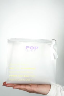 POP Beauty Su Geçirmez Fermuarlı Şeffaf Makyaj ve Kozmetik Çantası