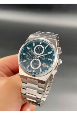 Daniel Klein Erkek Kol Saati Çelik kordon 3 ATM Su Geçirmez Gümüş Turkuaz Renk