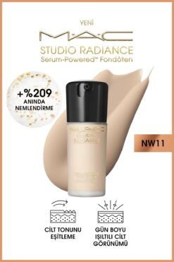 M.A.C Studio Radiance Serum-powered™ Işıltılı Bitişli Cilt Bakımı Etkili Fondöten - Nw11 - 30ml