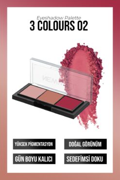 New Well Porcelain Make Up 3lü Far Paleti No02