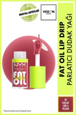 NYX Professional Makeup Fat Oil Lip Drip Parlatıcı Dudak Yağı - Chillin' Like a Villain