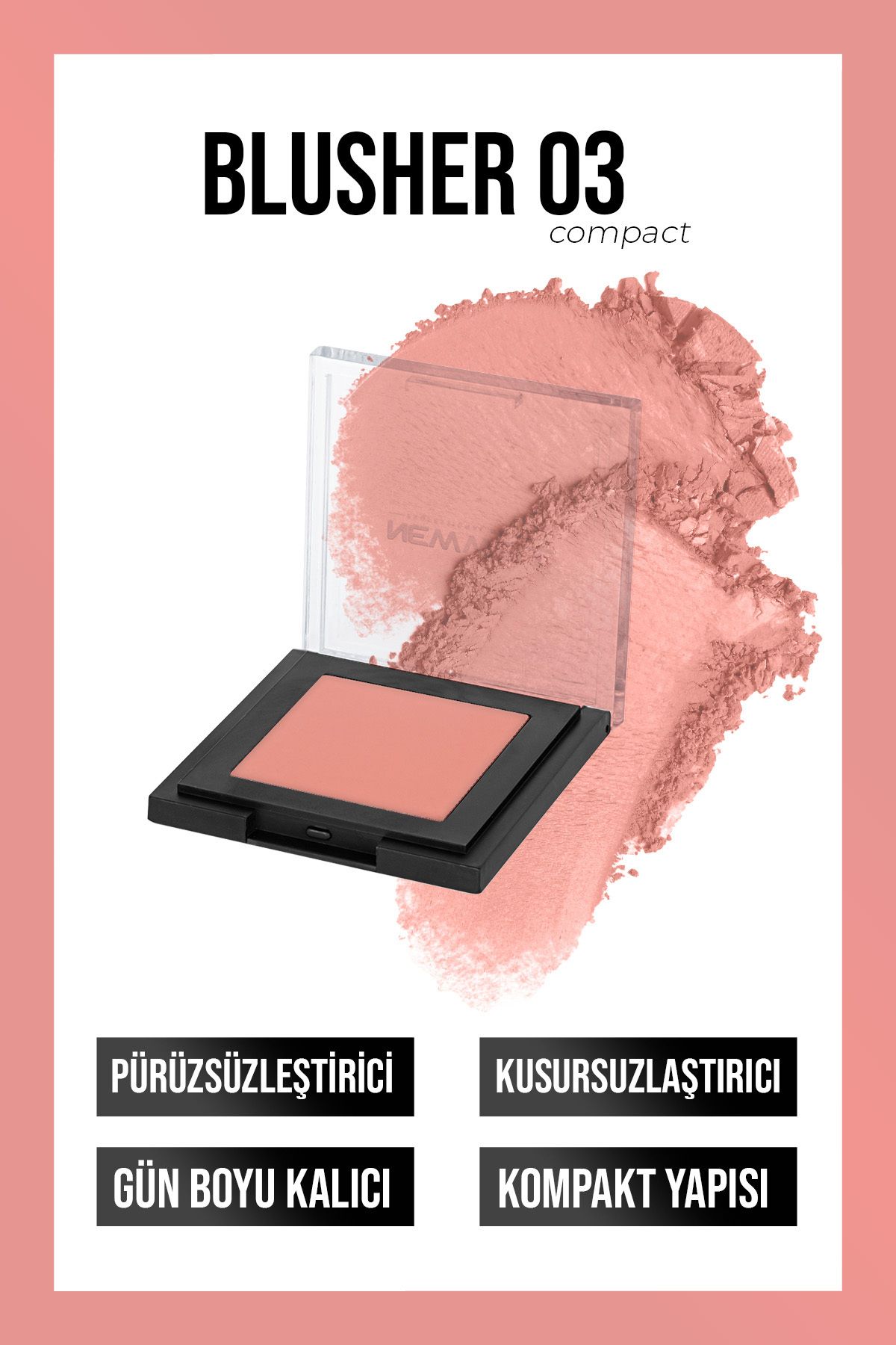 New Well Powder Blusher 03 (Toz Allık)
